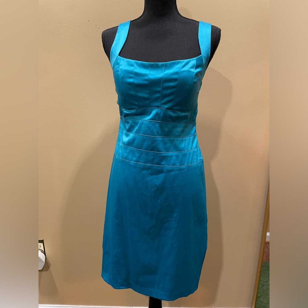 Bisou Bisou Blue Dress 10/L Pamela Anderson Evening Formal Prom Y2K 90s 2000s
